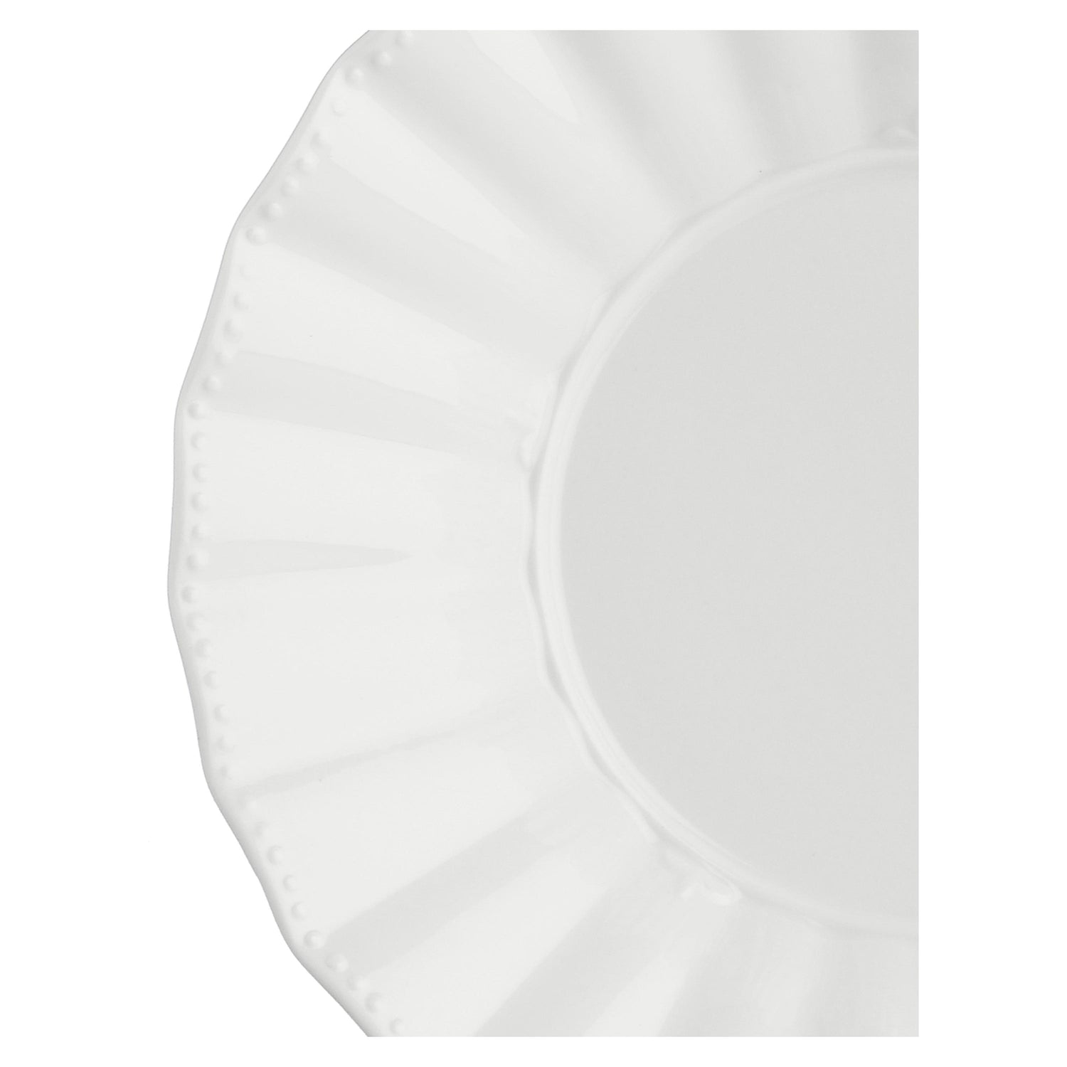 LA PORCELLANA BIANCA Ducale Piatto Fondo Set 6 Pezzi 22cm Bianco