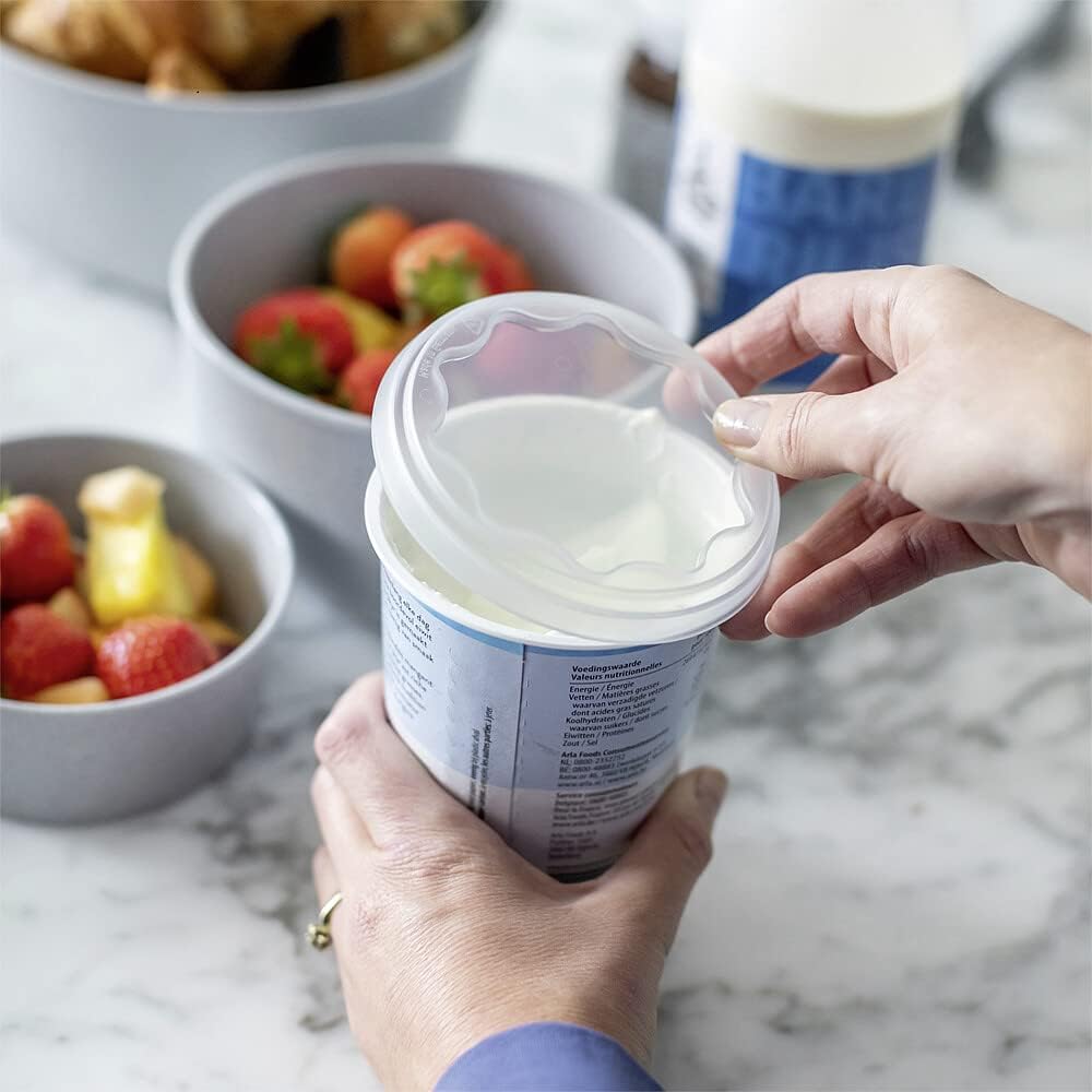 KOZIOL Fresh Set 3 Coperchi Multiuso Riutilizzabili 10cm Plastica