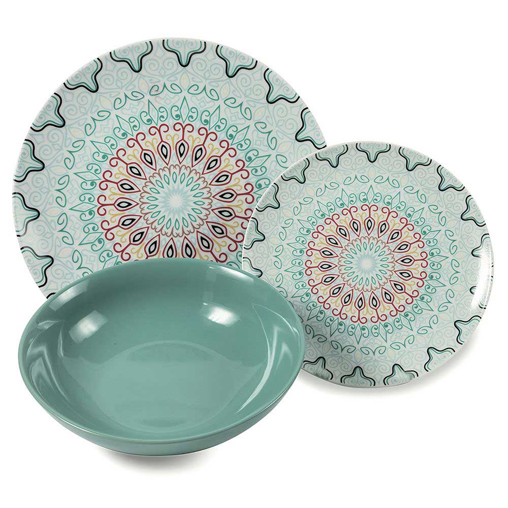 VILLA D'ESTE HOME TIVOLI Sharm Servizio Tavola Piatti Set 18 Pezzi Porcellana