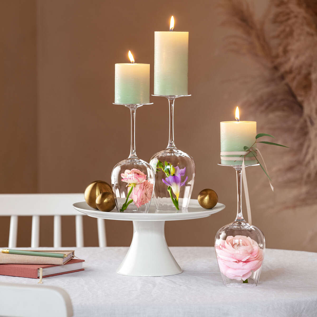 VILLEROY & BOCH Rose Garden Bicchiere Calice Vino Bianco Set 4 Pezzi 120ml Cristallo Ottico