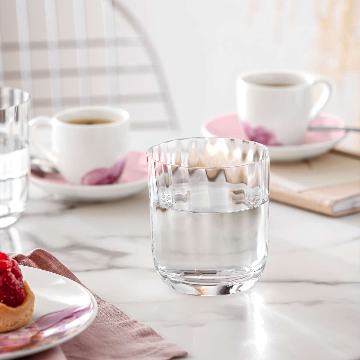 VILLEROY & BOCH Rose Garden Bicchiere da Acqua Set 4 Pezzi 250ml Cristallo Ottico