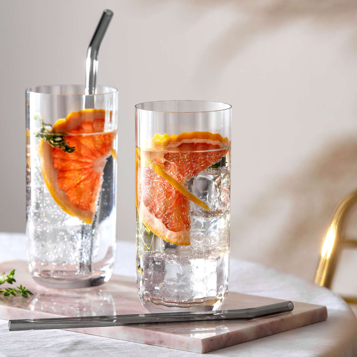 VILLEROY & BOCH Rose Garden Bicchiere da Long Drink Cocktail Set 4 Pezzi 300ml Cristallo Ottico