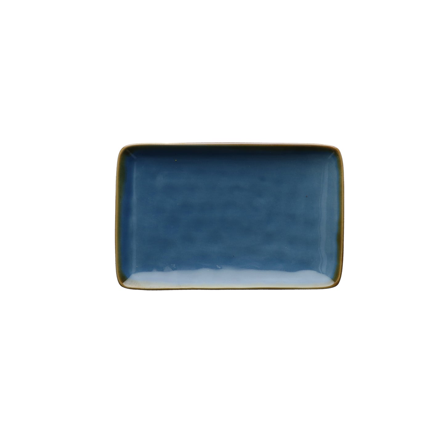 ROSE & TULIPANI Concerto Vassoio Rettangolare 20x13cm Blu Stoneware