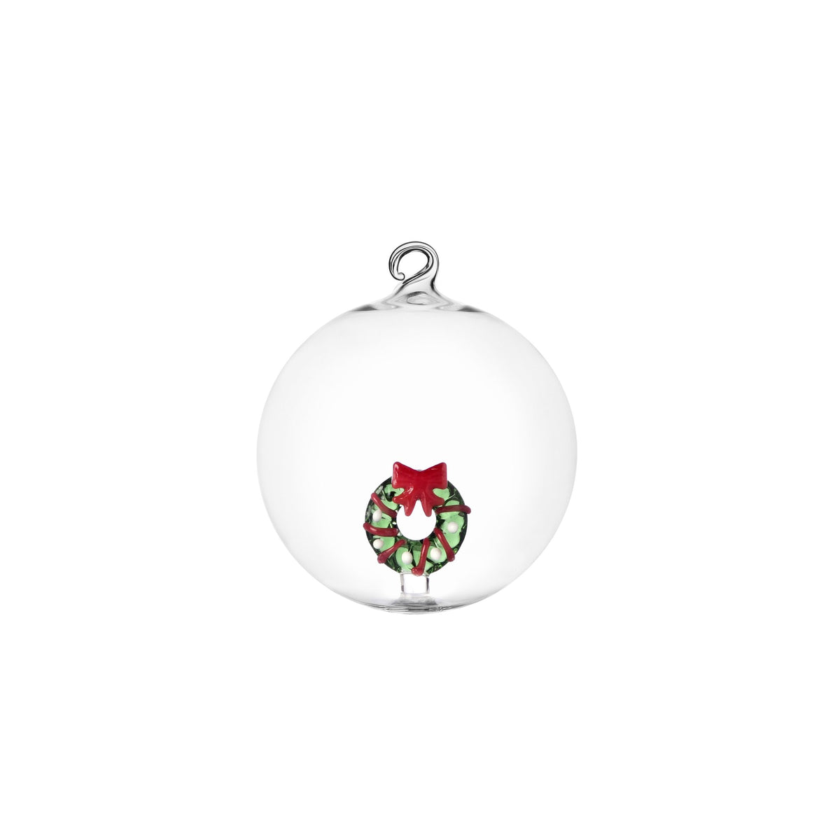 ICHENDORF Christmas Tales Pallina di Natale Ghirlanda Natalizia 8cm Vetro Borosilicato