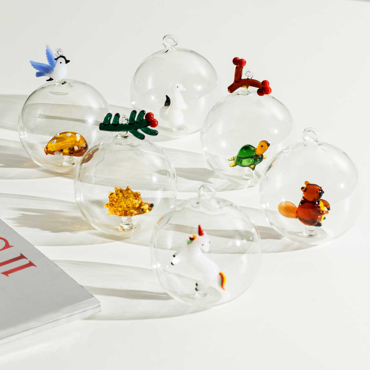 ICHENDORF Woodland Tales Pallina di Natale Unicorno 8cm Vetro Borosilicato