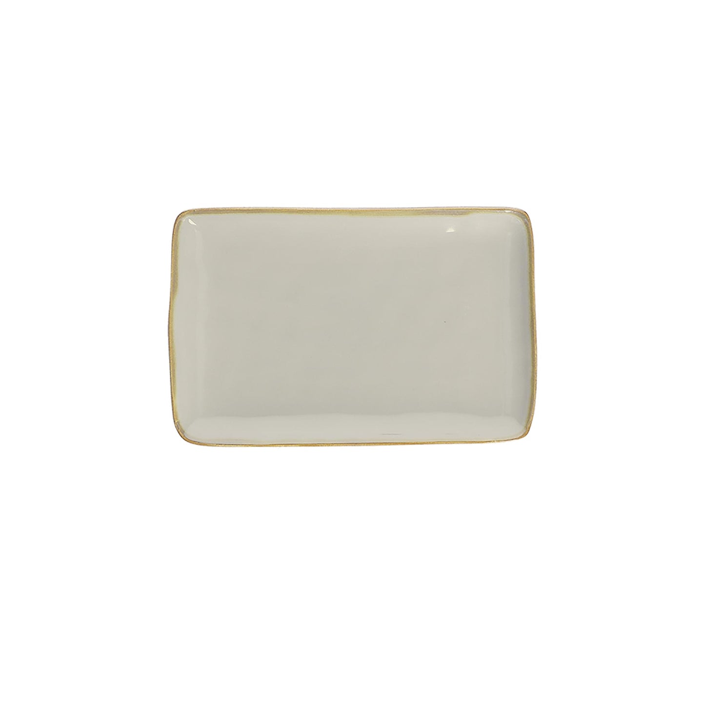 ROSE & TULIPANI Concerto Vassoio Rettangolare 20x13cm Grigio Perla
