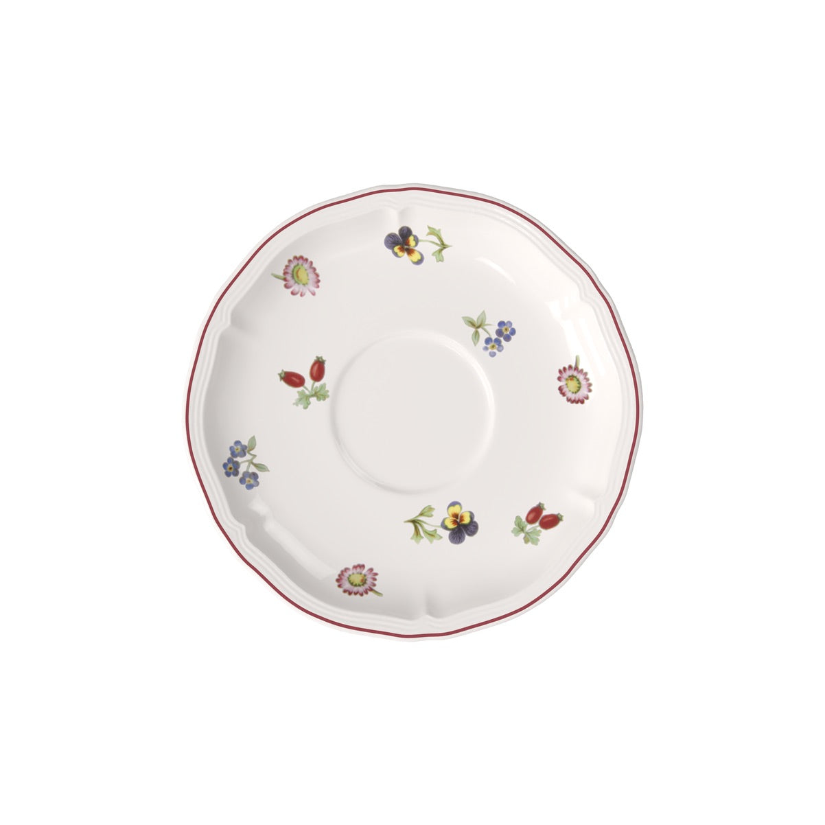 VILLEROY & BOCH Petite Fleur Tazza Caffè Colazione 260ml con Piattino 17cm Porcellana