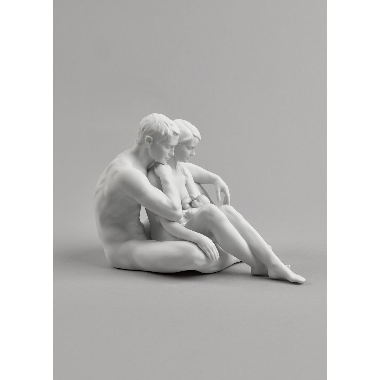 LLADRO' Figurina Famiglia L'Essenza Della Vita 23x25cm Porcellana
