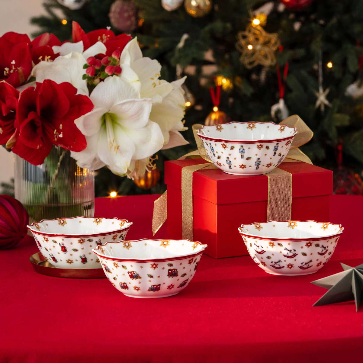 VILLEROY & BOCH Toy's Delight Ciotola Anniversario Set 4 Pezzi 15cm Porcellana