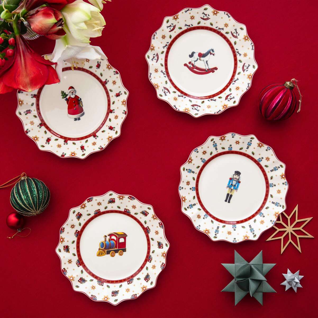 VILLEROY & BOCH Toy's Delight Ciotola Anniversario Set 4 Piatti Colazione 24cm Porcellana
