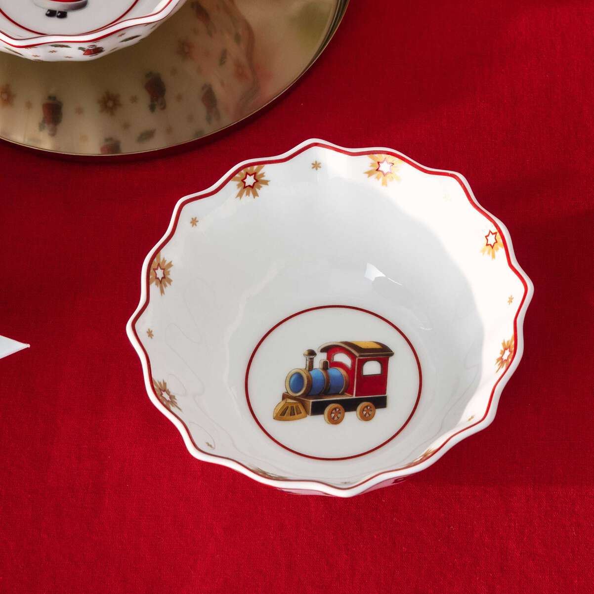VILLEROY & BOCH Toy's Delight Set da Colazione 6 Pezzi Treno di Natale Porcellana
