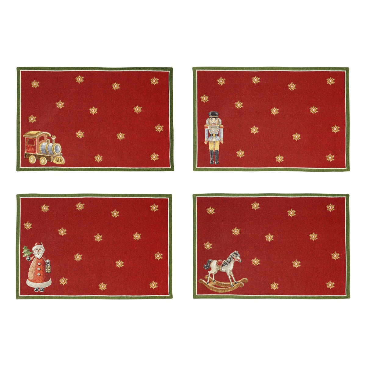 VILLEROY & BOCH Toy's Delight Tovaglietta Anniversario Set 4 Pezzi 32x48cm Cotone Gobelin
