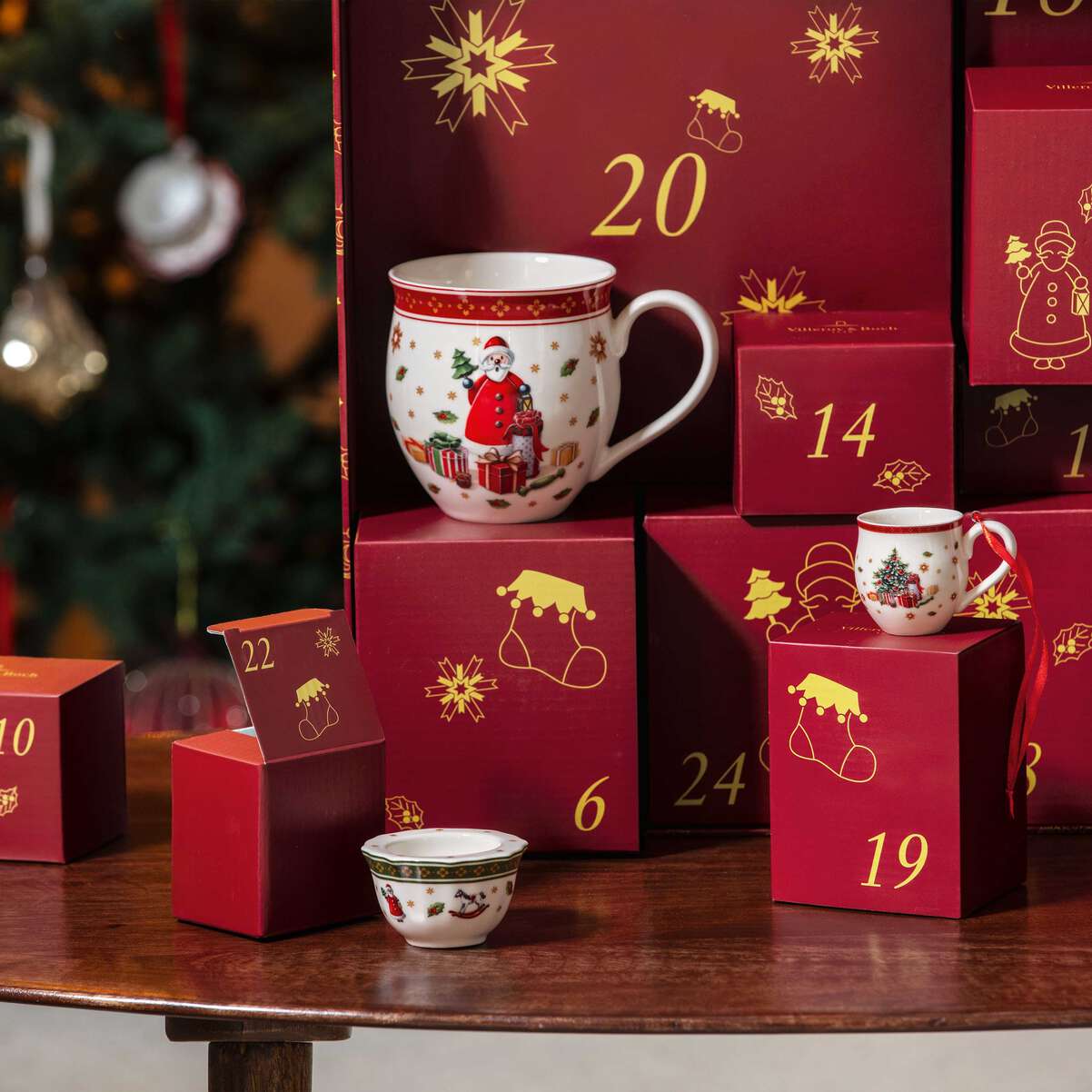 VILLEROY & BOCH Christmas Toy's Memory Calendario dell'Avvento 48,5x40cm Porcellana