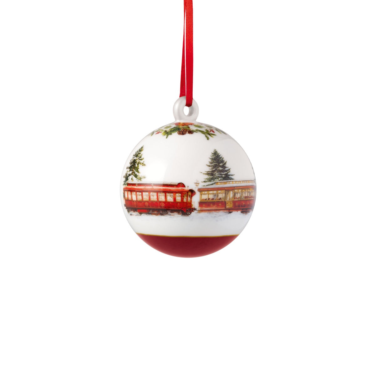 VILLEROY & BOCH Annual Christmas Edition 2025 Pallina di Natale 6,5x8cm Porcellana