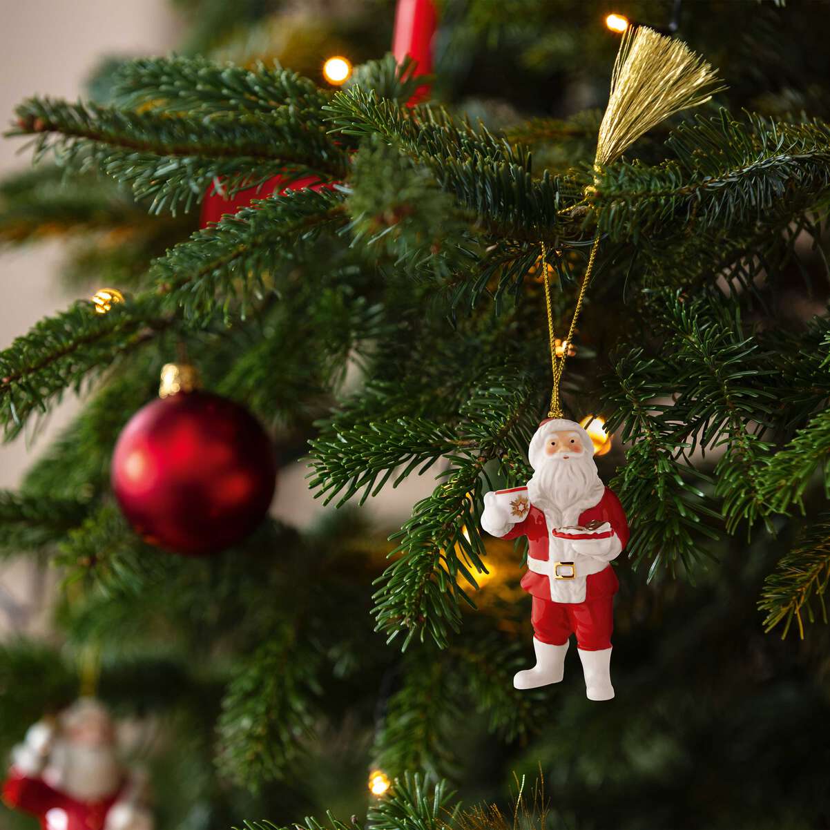 VILLEROY & BOCH Christmas Classics Edizione 2025 Addobbo Babbo Natale 11cm Porcellana