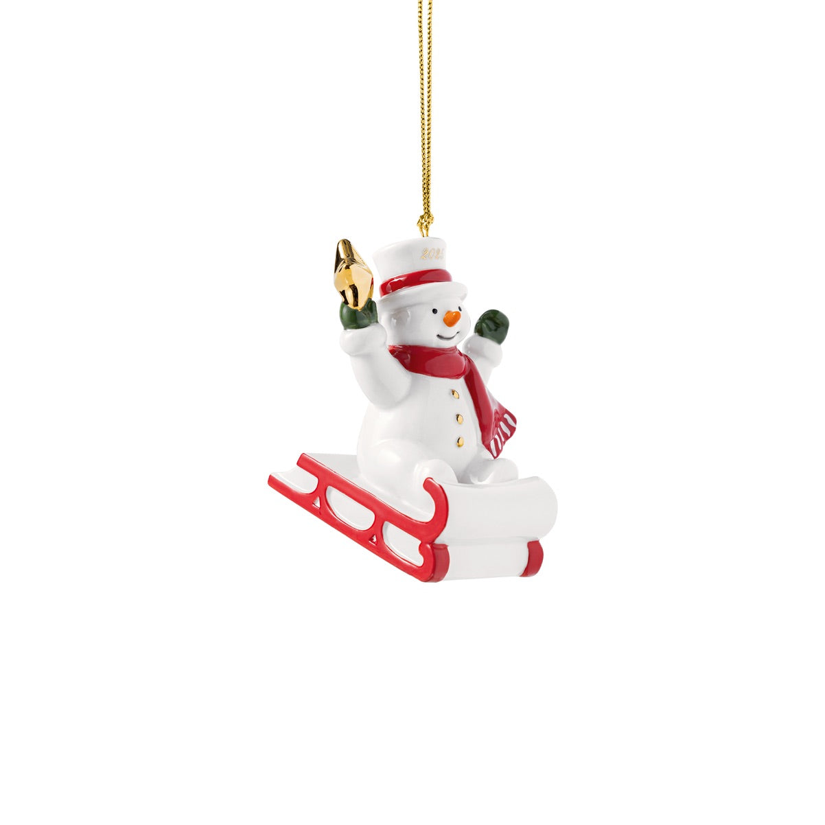 VILLEROY & BOCH Christmas Classics Edizione 2025 Addobbo Pupazzo di Neve 9cm Porcellana