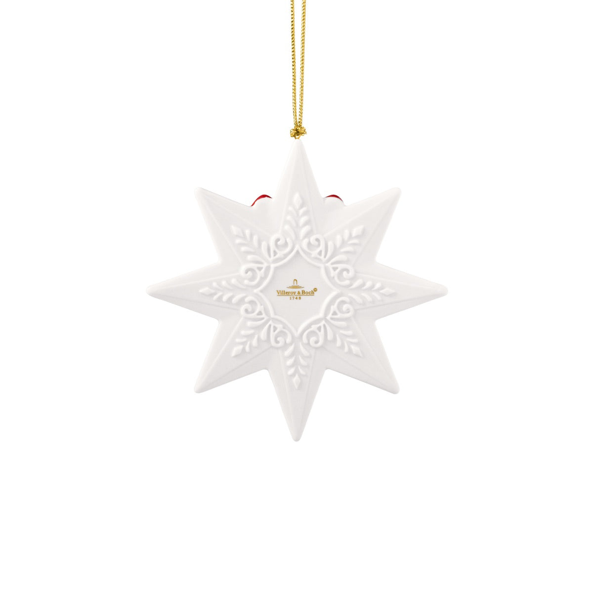 VILLEROY & BOCH Christmas Classics Edizione 2025 Addobbo Stella 11cm Porcellana
