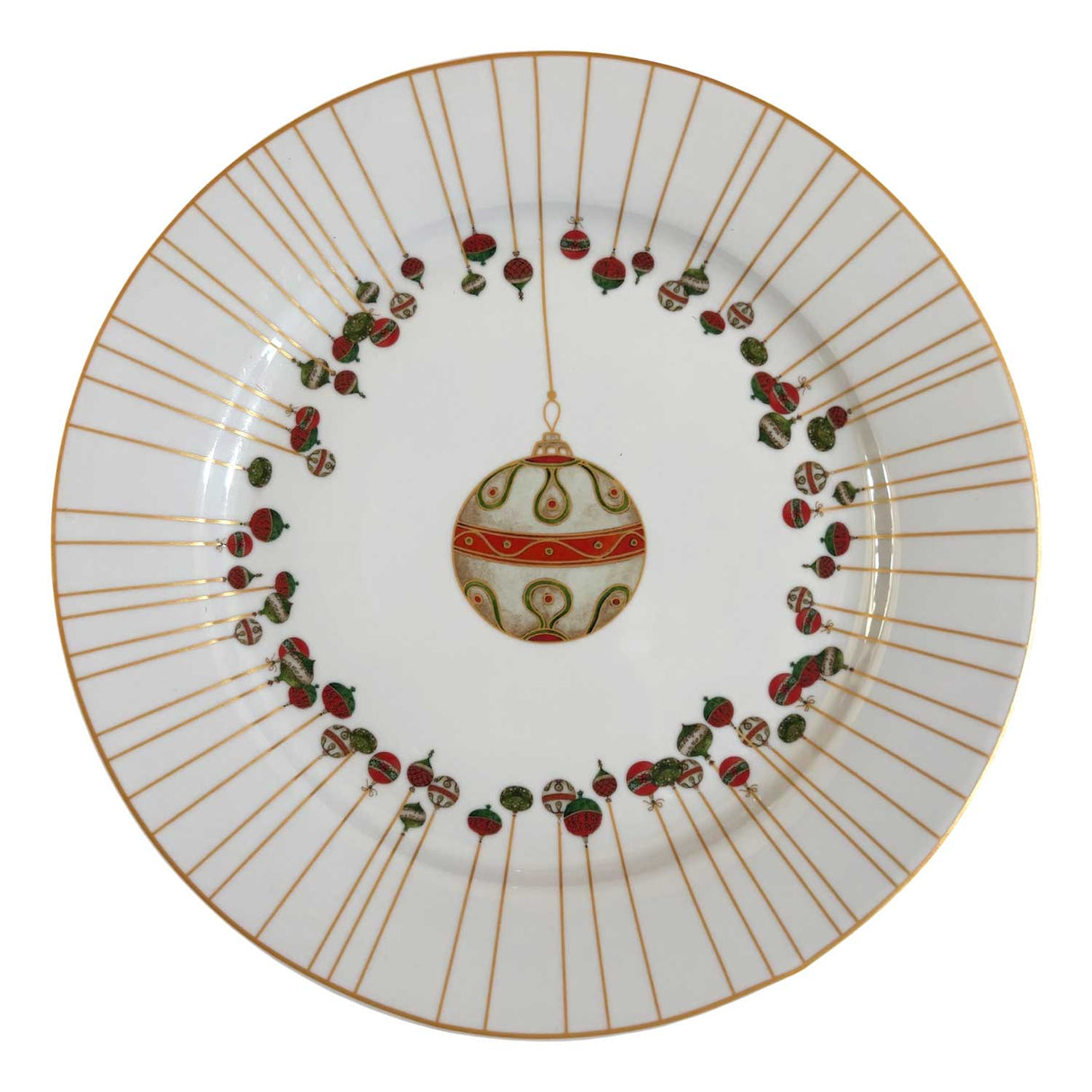 PALAIS ROYAL Servizio Tavola Piatti Natalizi Set 18 Pezzi Xmas Glow Porcellana