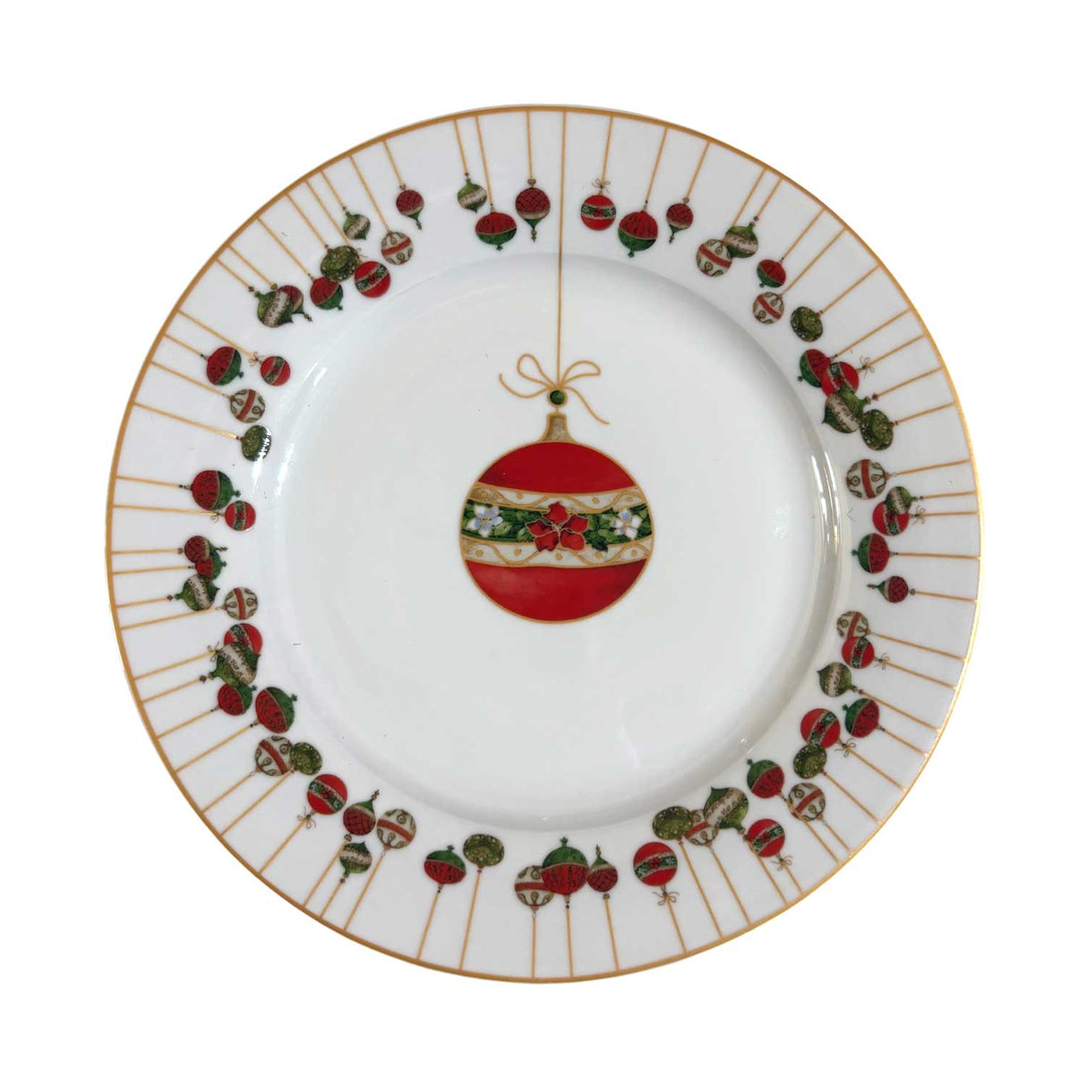 PALAIS ROYAL Servizio Tavola Piatti Natalizi Set 18 Pezzi Xmas Glow Porcellana