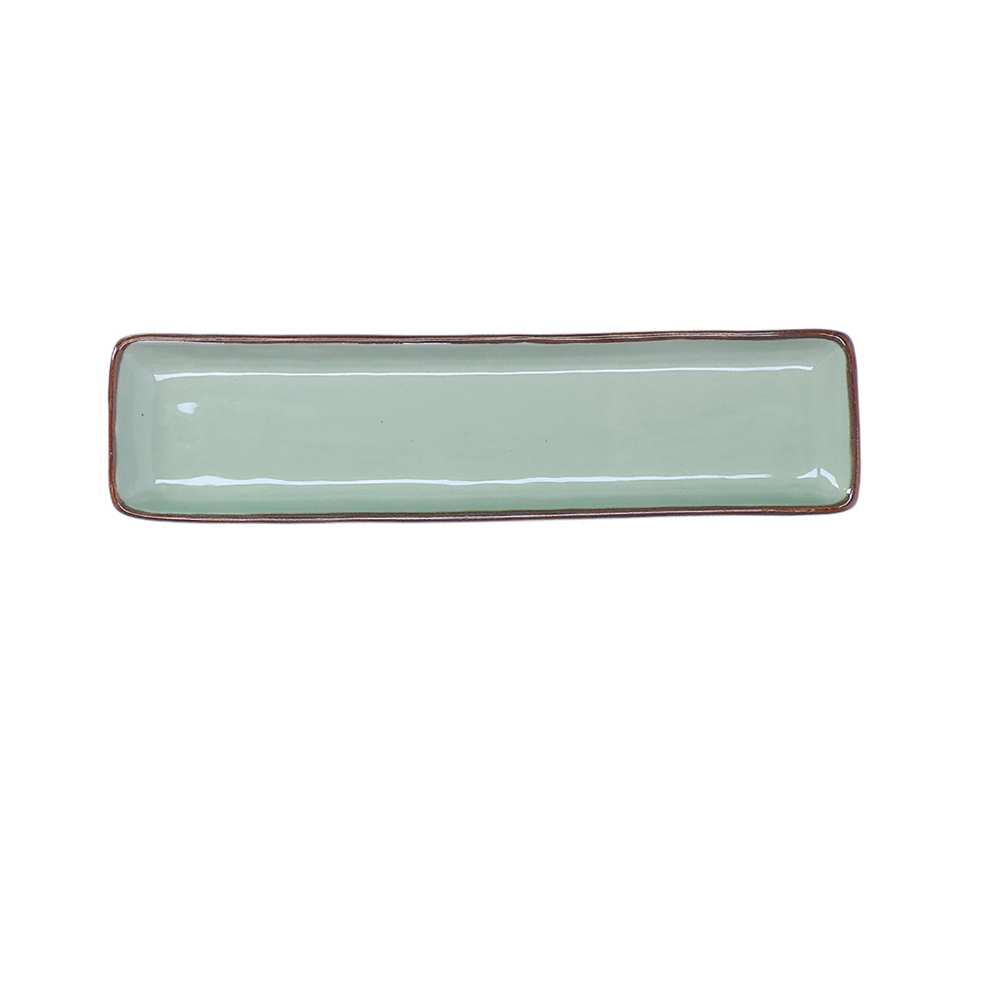 ROSE & TULIPANI Concerto Vassoio Rettangolare 32x8cm Te' Verde