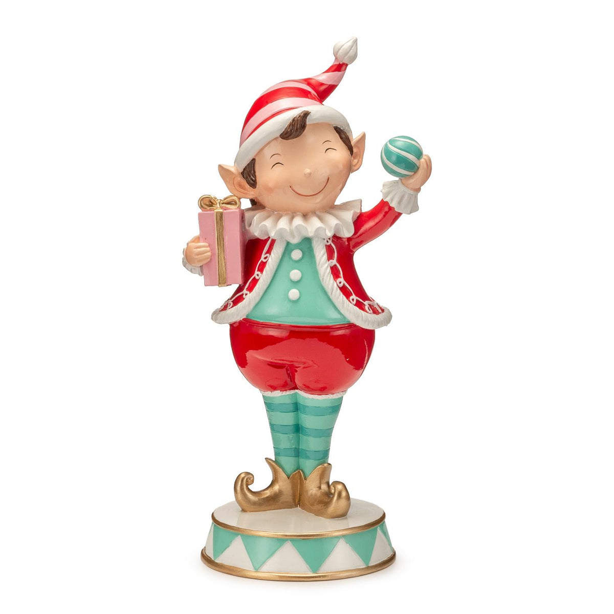 PALAIS ROYAL Elfo di Natale Uomo Decorazione Natalizia 28cm Resina