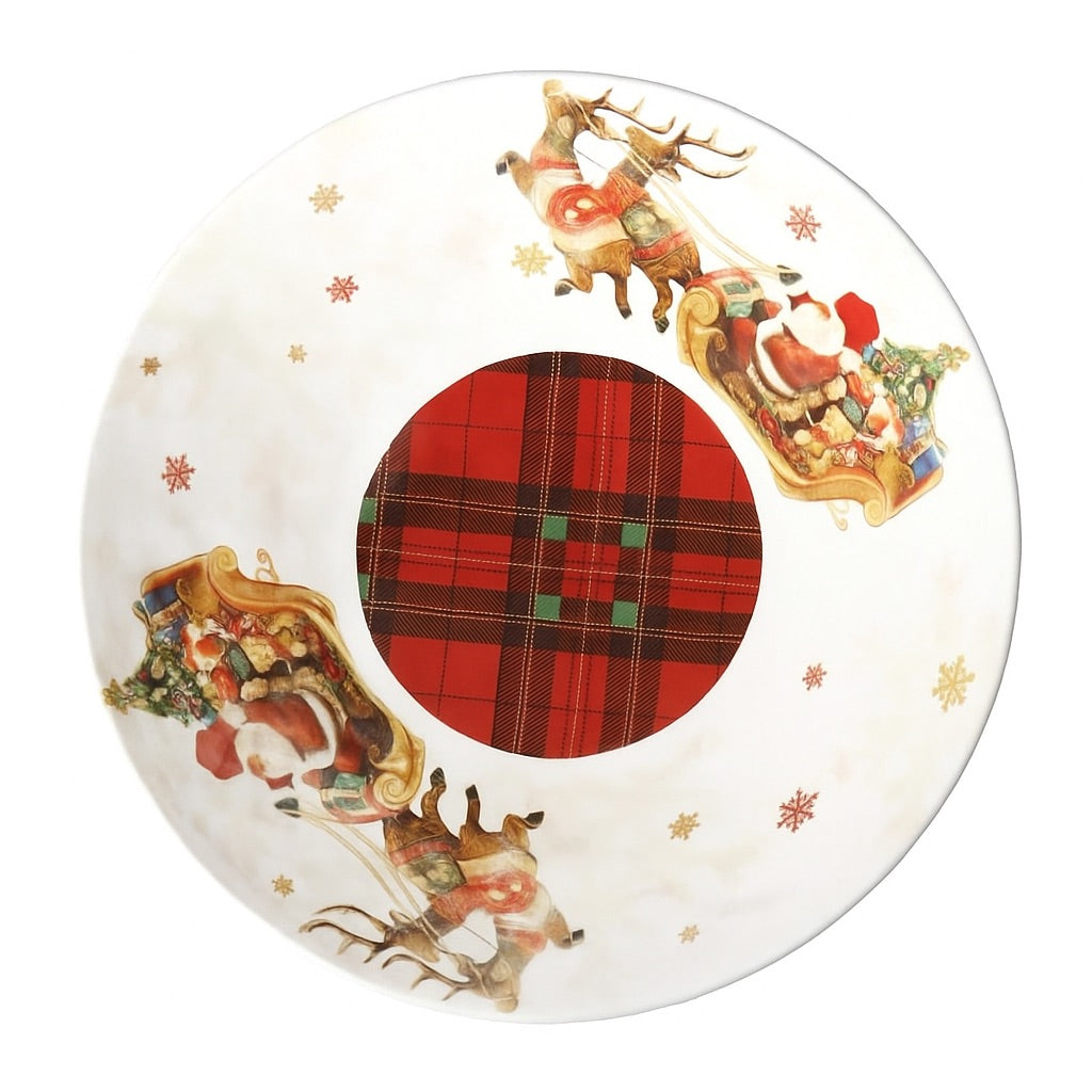 BRANDANI Christmas Ciotola Rotonda Natalizia 27,5cm Melamina