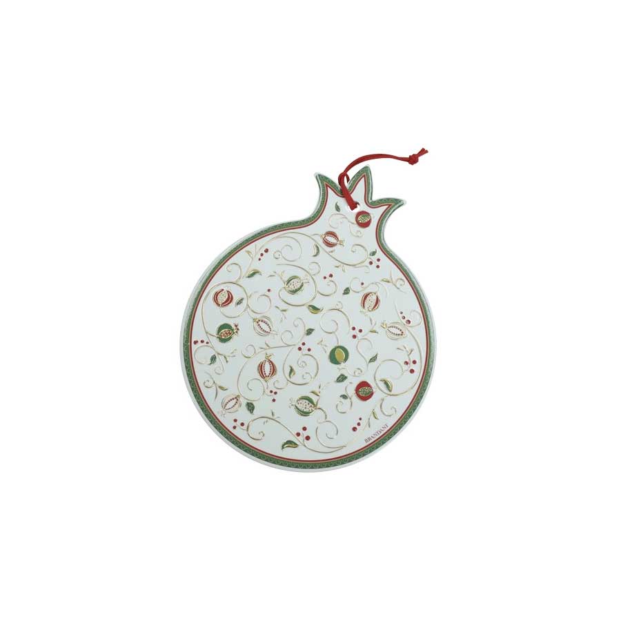 BRANDANI Tempo di Festa Decorazione Natalizia Sottopentola 18x23cm Ceramica e Sughero
