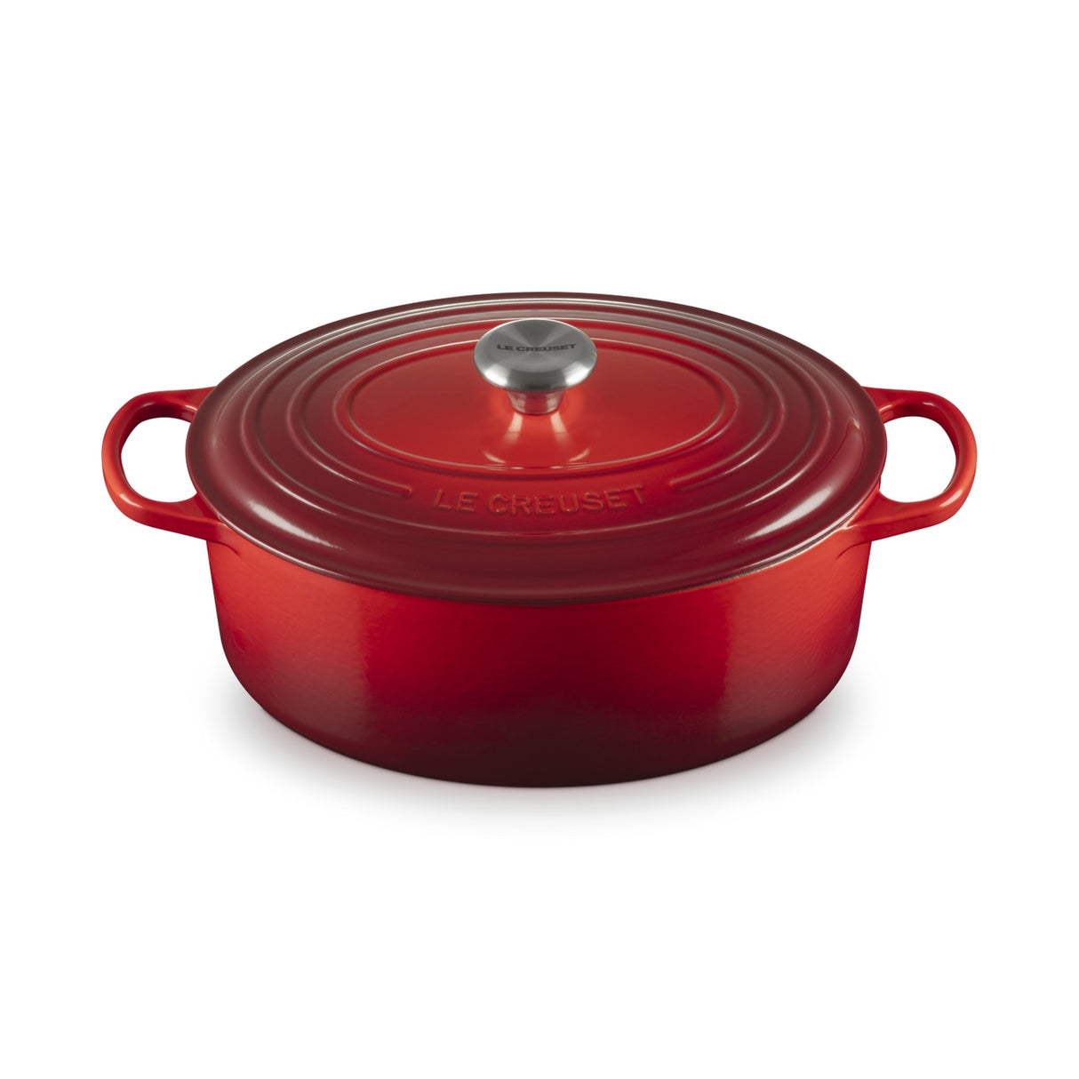 LE CREUSET Cocotte Ovale Evolution 31cm Ciliegia Ghisa Vetrificata