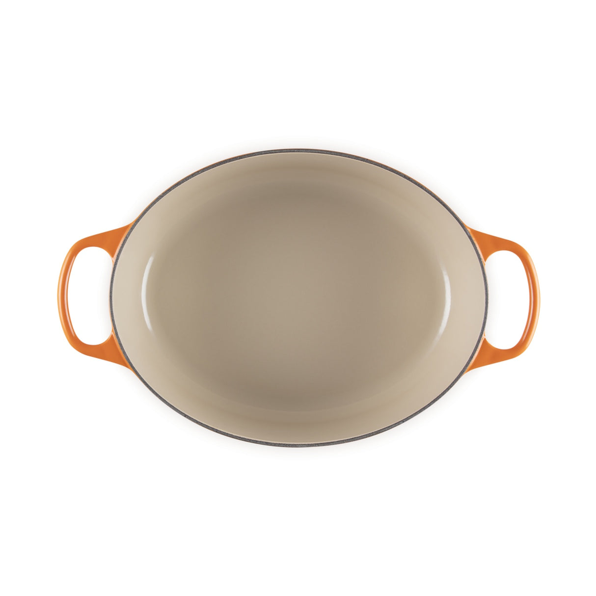 LE CREUSET Cocotte Ovale Evolution 31cm Arancio Ghisa Vetrificata
