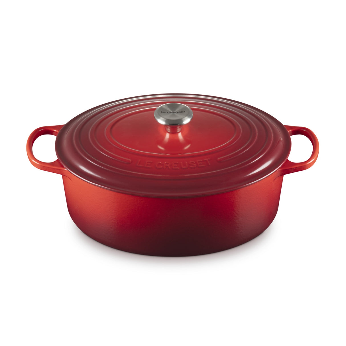 LE CREUSET Cocotte Ovale Evolution 33cm Ciliegia Ghisa Vetrificata