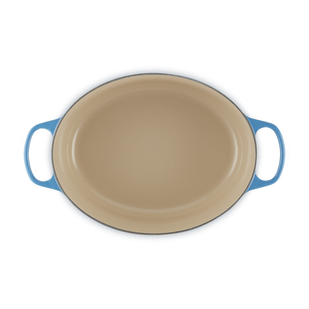 LE CREUSET Cocotte Ovale Evolution 33cm Azure Blu Ghisa Vetrificata