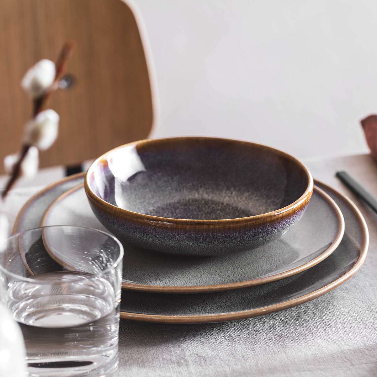 VILLEROY & BOCH Lave Beige Servizio Tavola Set da Colazione 6 Pezzi Terracotta