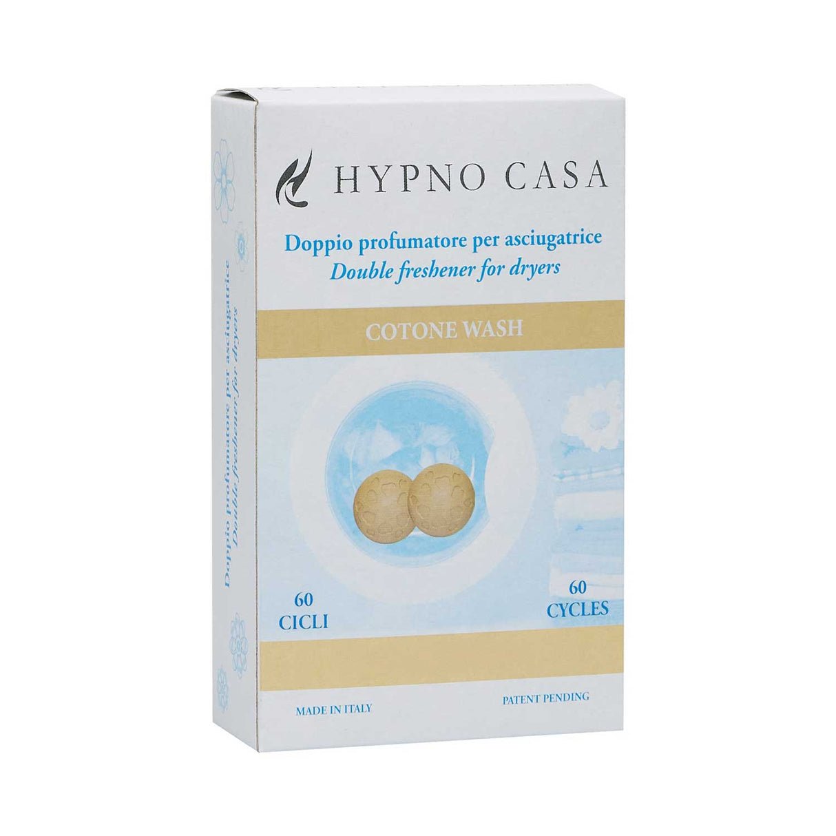 HYPNO CASA Profumatore per Asciugatrice 2 Pezzi Cotone Wash