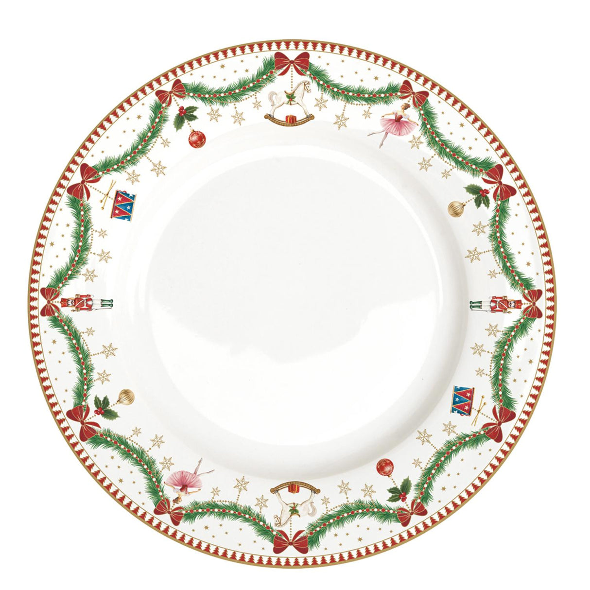 EASY LIFE Magie de Noel Servizio Tavola Piatti Natalizi Set 18 Pezzi Porcellana