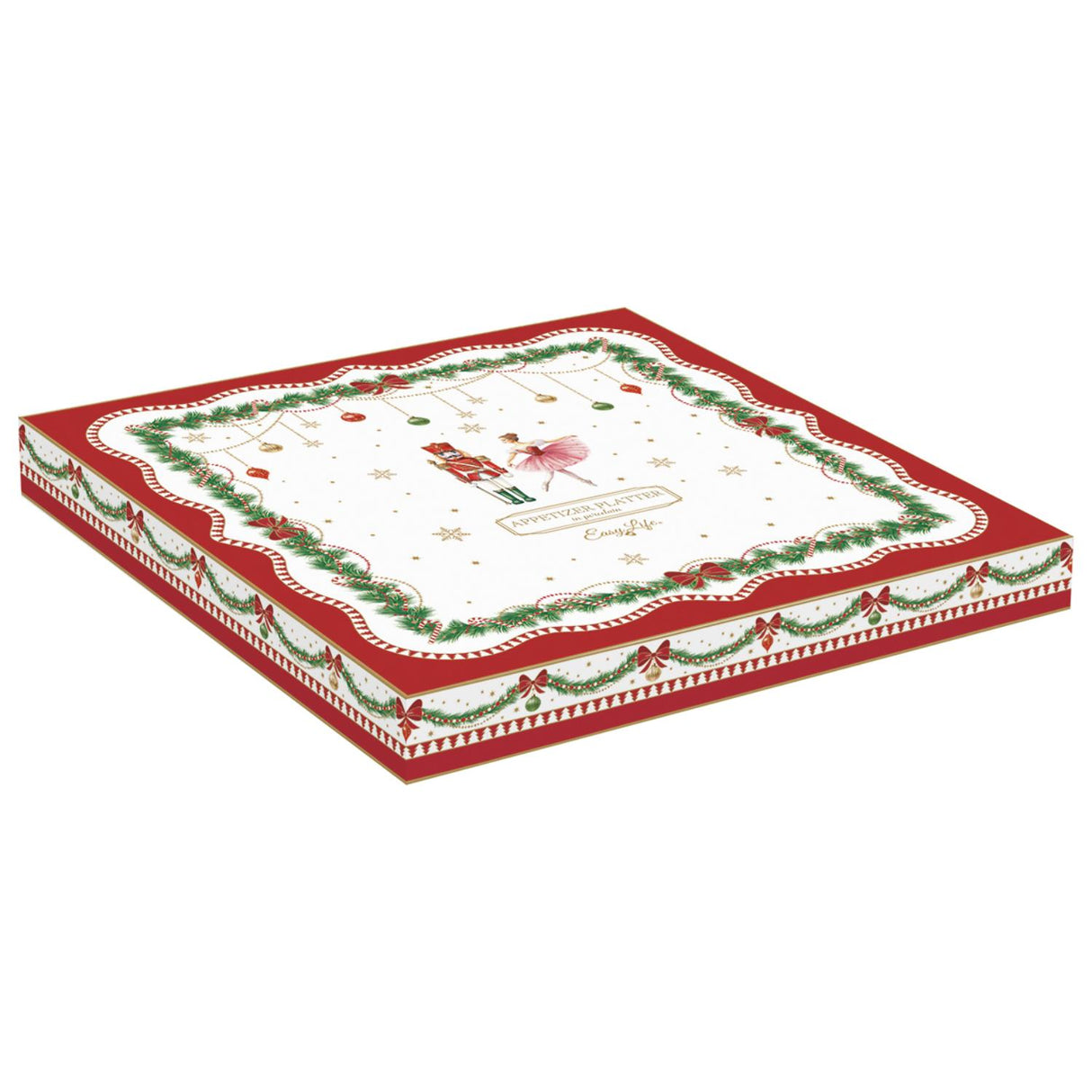 EASY LIFE Magie de Noel Antipastiera Natalizia 25x25cm Porcellana