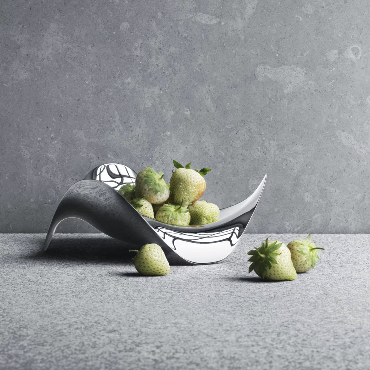 GEORG JENSEN Cobra Ciotola Piccola 19x7cm Acciaio Inox Lucidato a Specchio