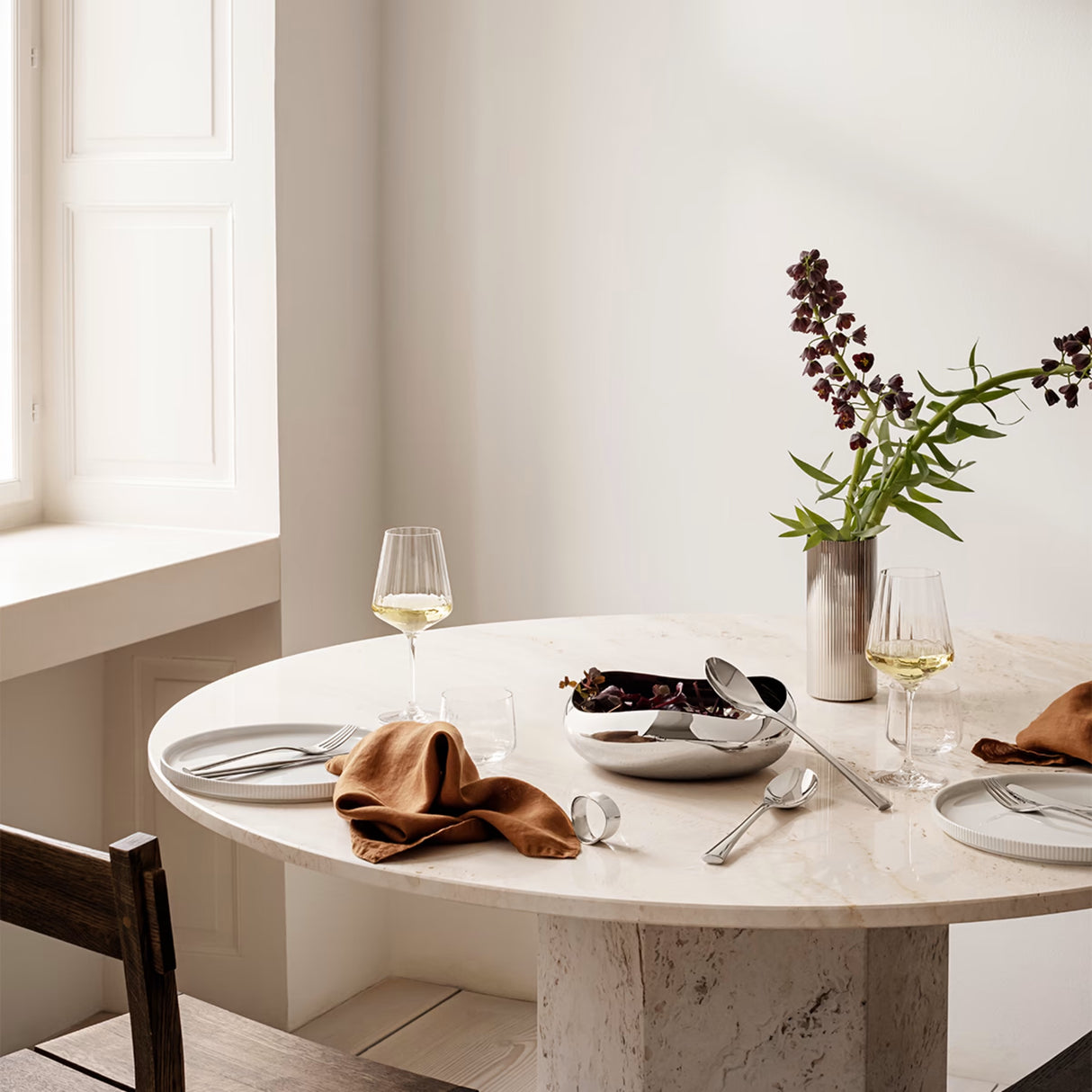 GEORG JENSEN Cobra Ciotola Media 24cm Acciaio Inox Lucidato a Specchio