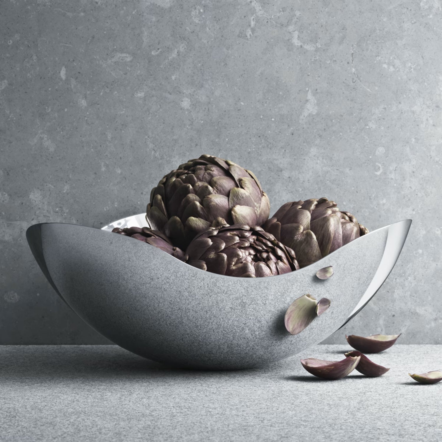 GEORG JENSEN Bloom Ciotola Grande 34cm Acciaio Inox Lucidato a Specchio