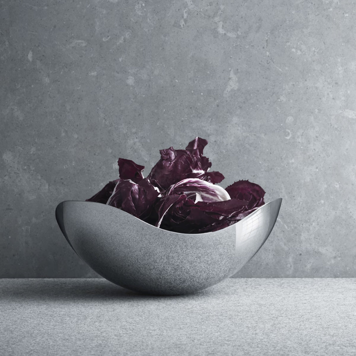 GEORG JENSEN Bloom Ciotola Piccola 26cm Acciaio Inox Lucidato a Specchio