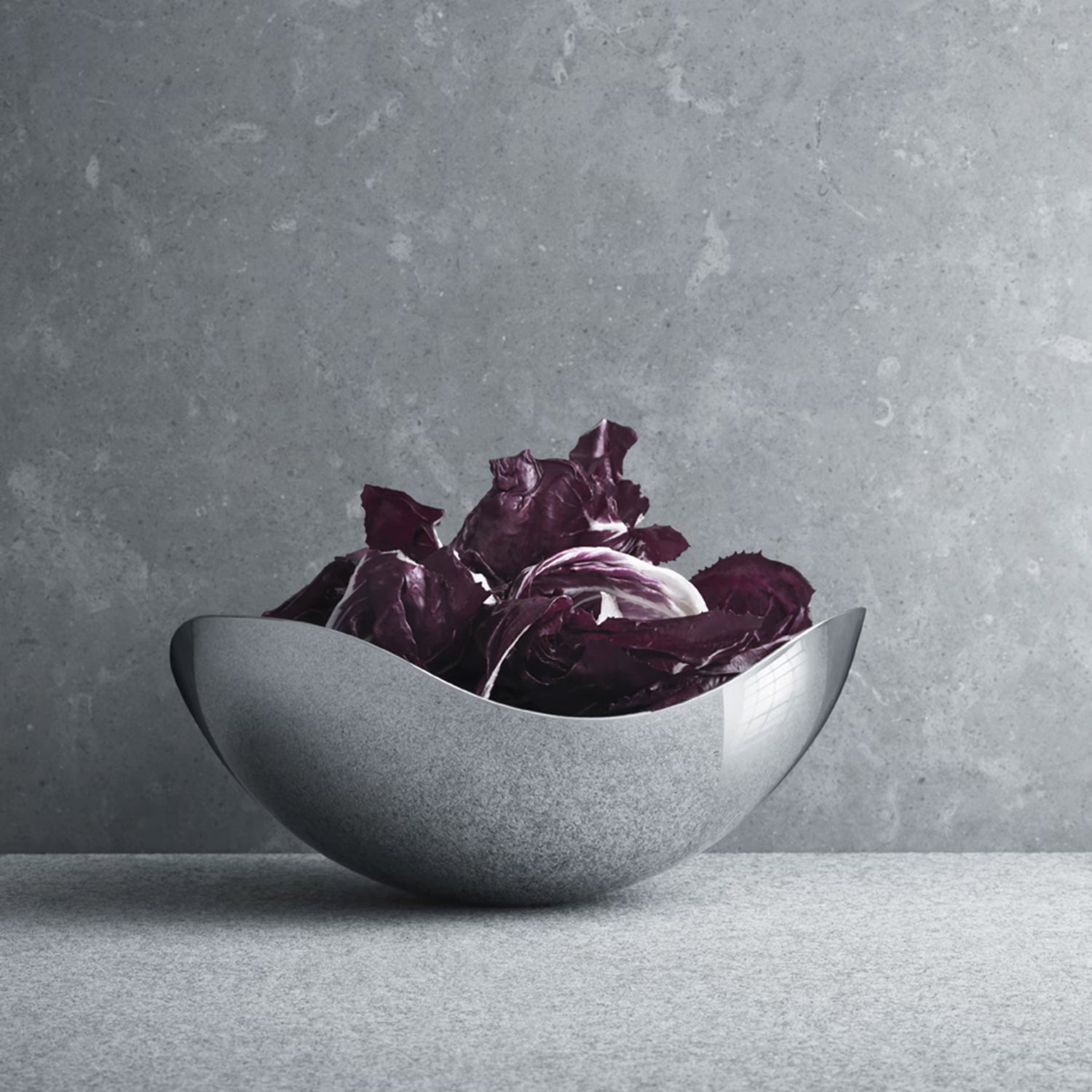 GEORG JENSEN Bloom Ciotola Piccola 26cm Acciaio Inox Lucidato a Specchio
