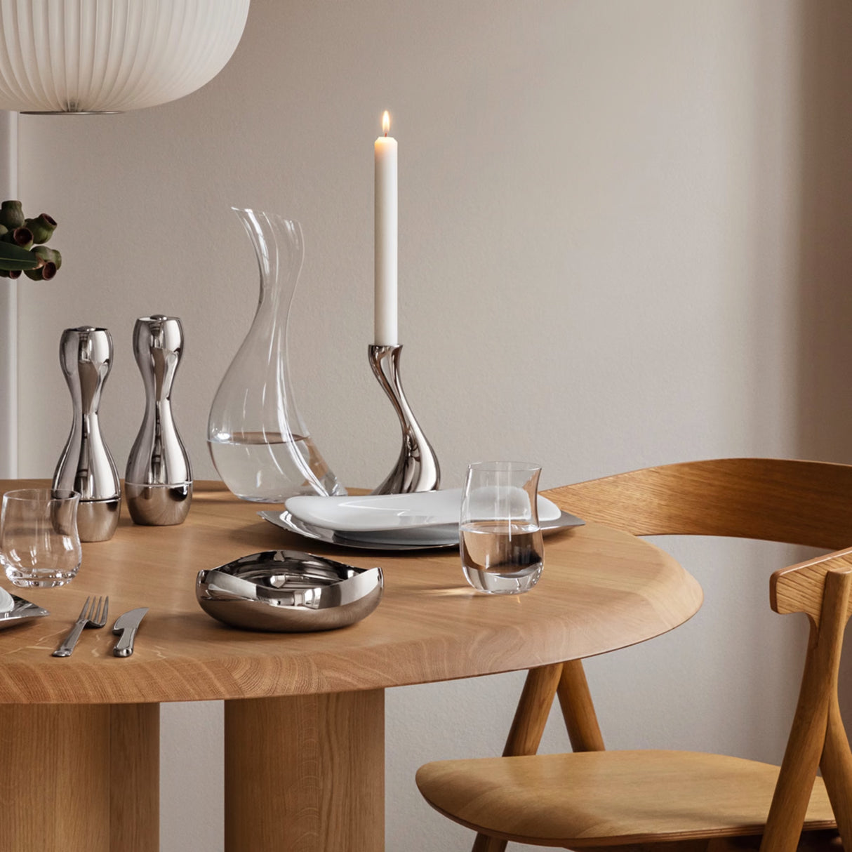 GEORG JENSEN Cobra Ciotola Piccola 16cm Acciaio Inox Lucidato a Specchio