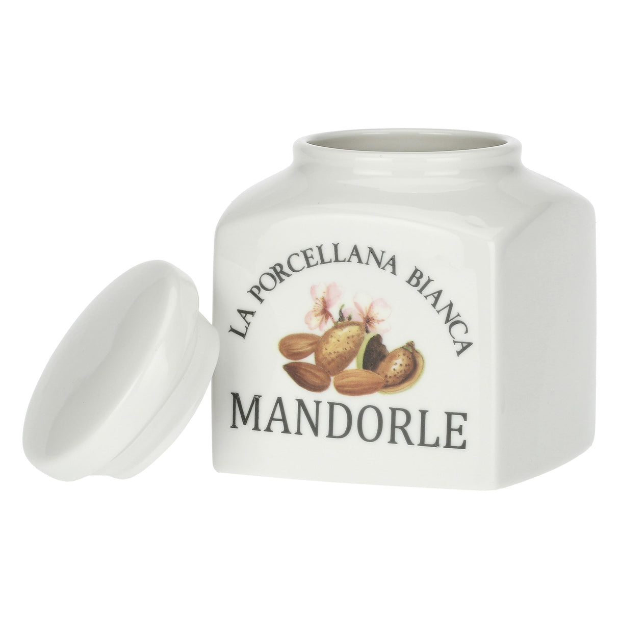 LA PORCELAINA BIANCA Preserve Almond Container Jar 500ml