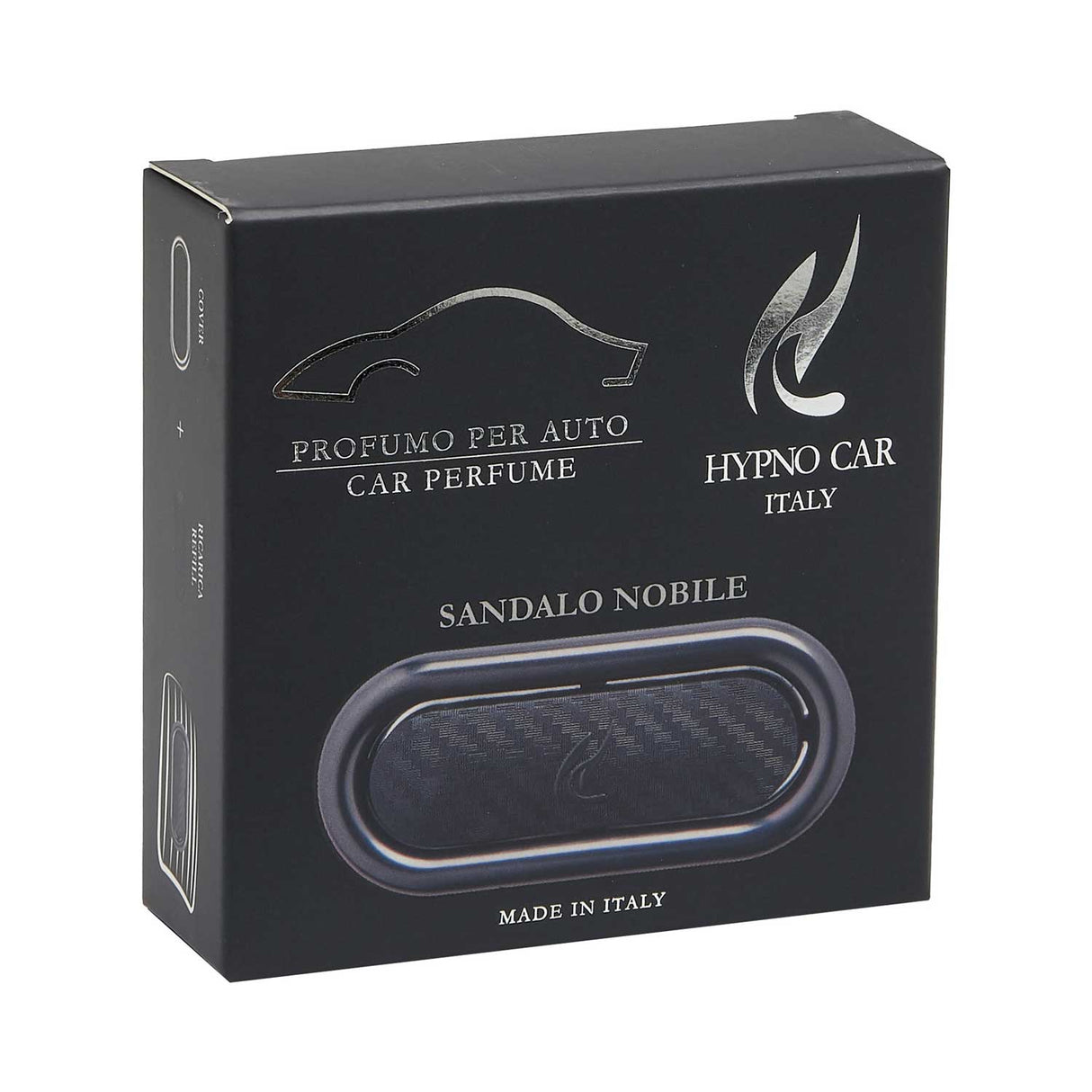 HYPNO CASA Profumatore Deodorante per Auto Grigio Opaco Black Wood