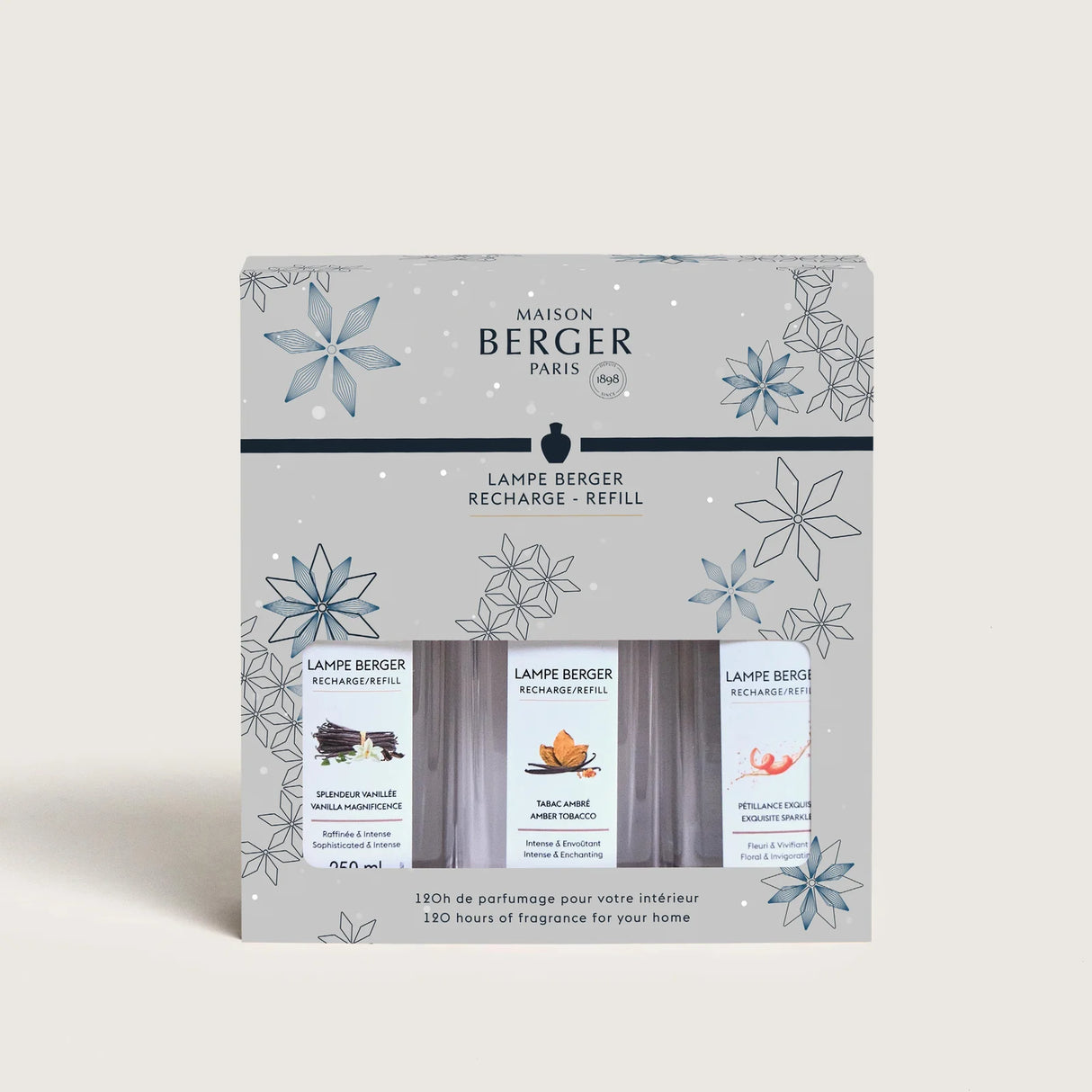 LAMPE BERGER Rosalie Ricarica per Lampada Catalitica 250ml Set 3 Pezzi