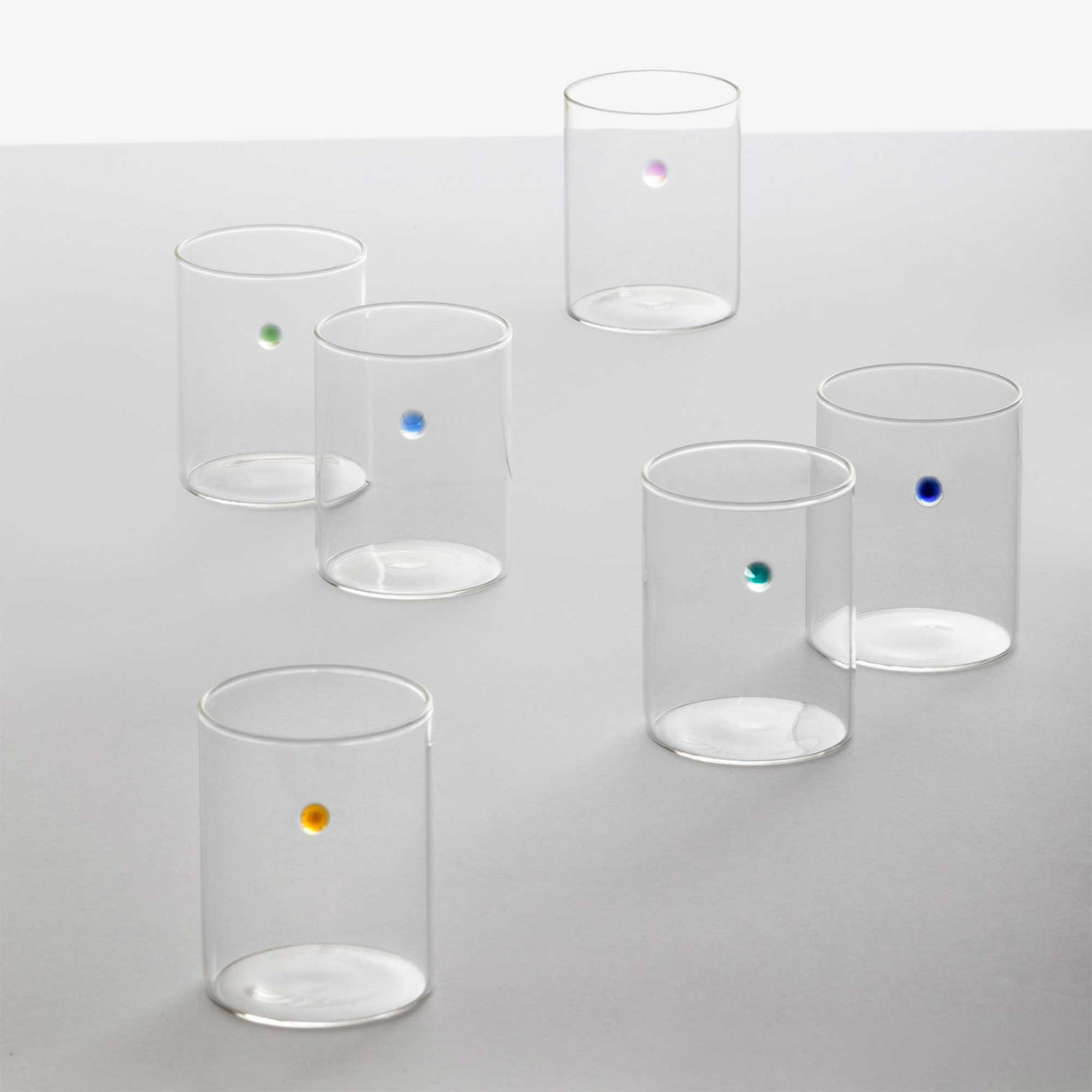 ICHENDORF Soleils Set 6 Bicchieri Acqua 300ml Vetro Borosilicato