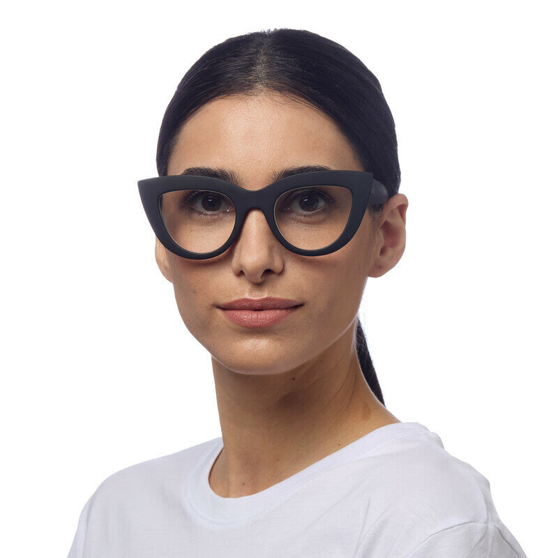 OKKIA Claudia Big Cat Eye Occhiali da Lettura Donna Nero +3.00