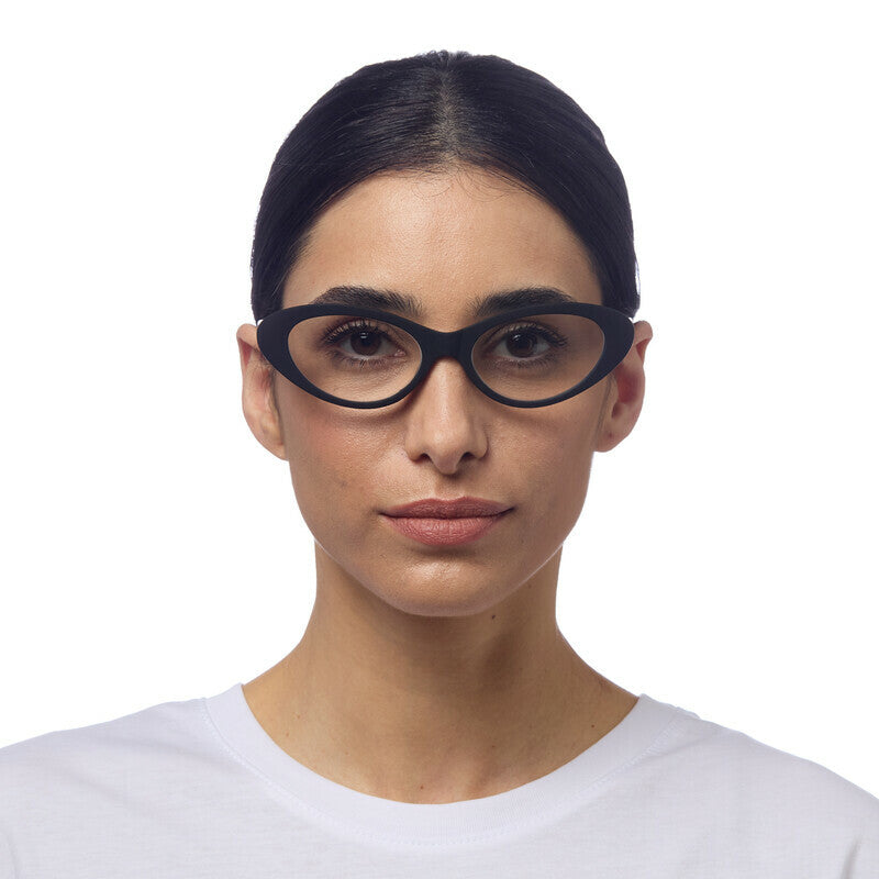 OKKIA Lina Small Cat Eye Occhiali da Lettura Donna Nero +1.50