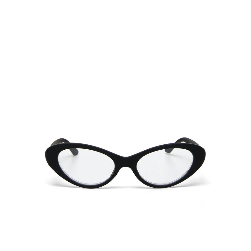 OKKIA Lina Small Cat Eye Occhiali da Lettura Donna Nero +3.00