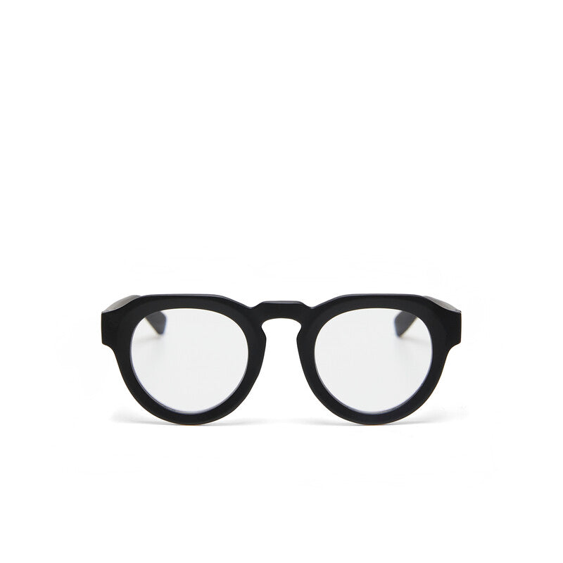OKKIA Zeno Round Occhiali da Lettura Unisex Nero +1.00