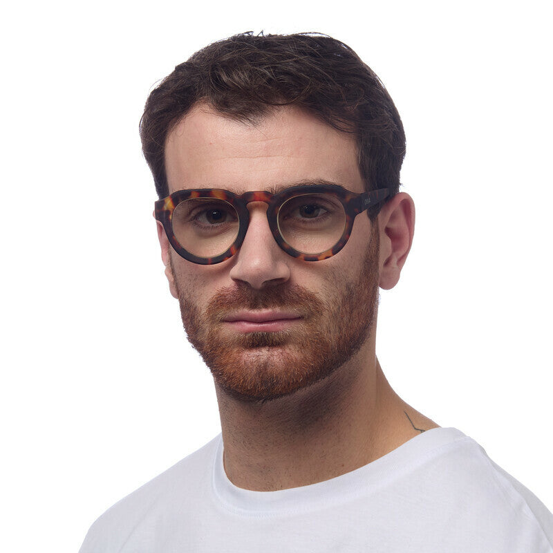 OKKIA Zeno Round Occhiali da Lettura Unisex Avana +1.00